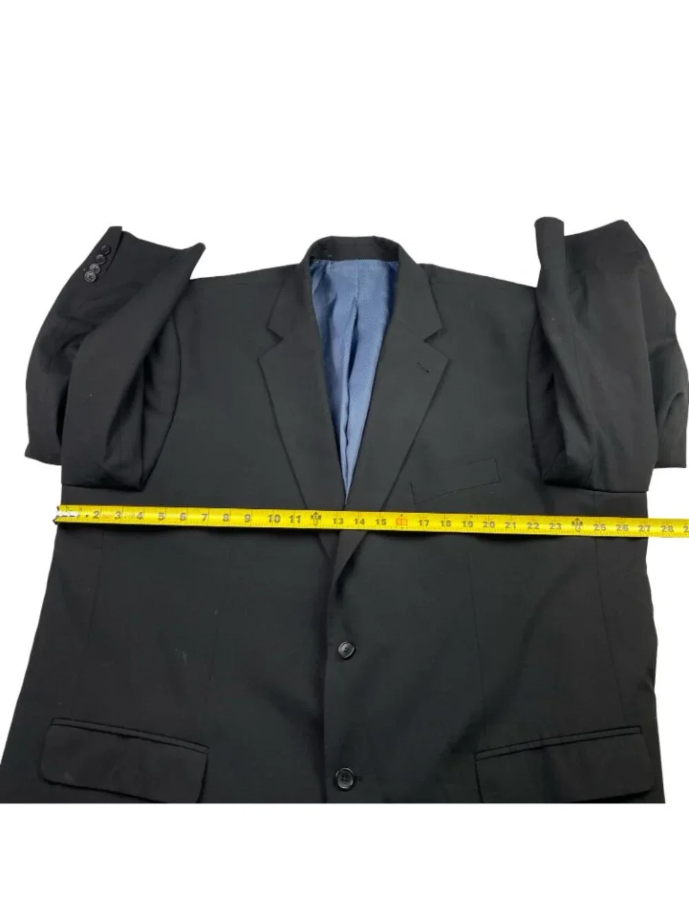 Oak Hill Men's Wool Blend 2-Button Blazer Black • 52L